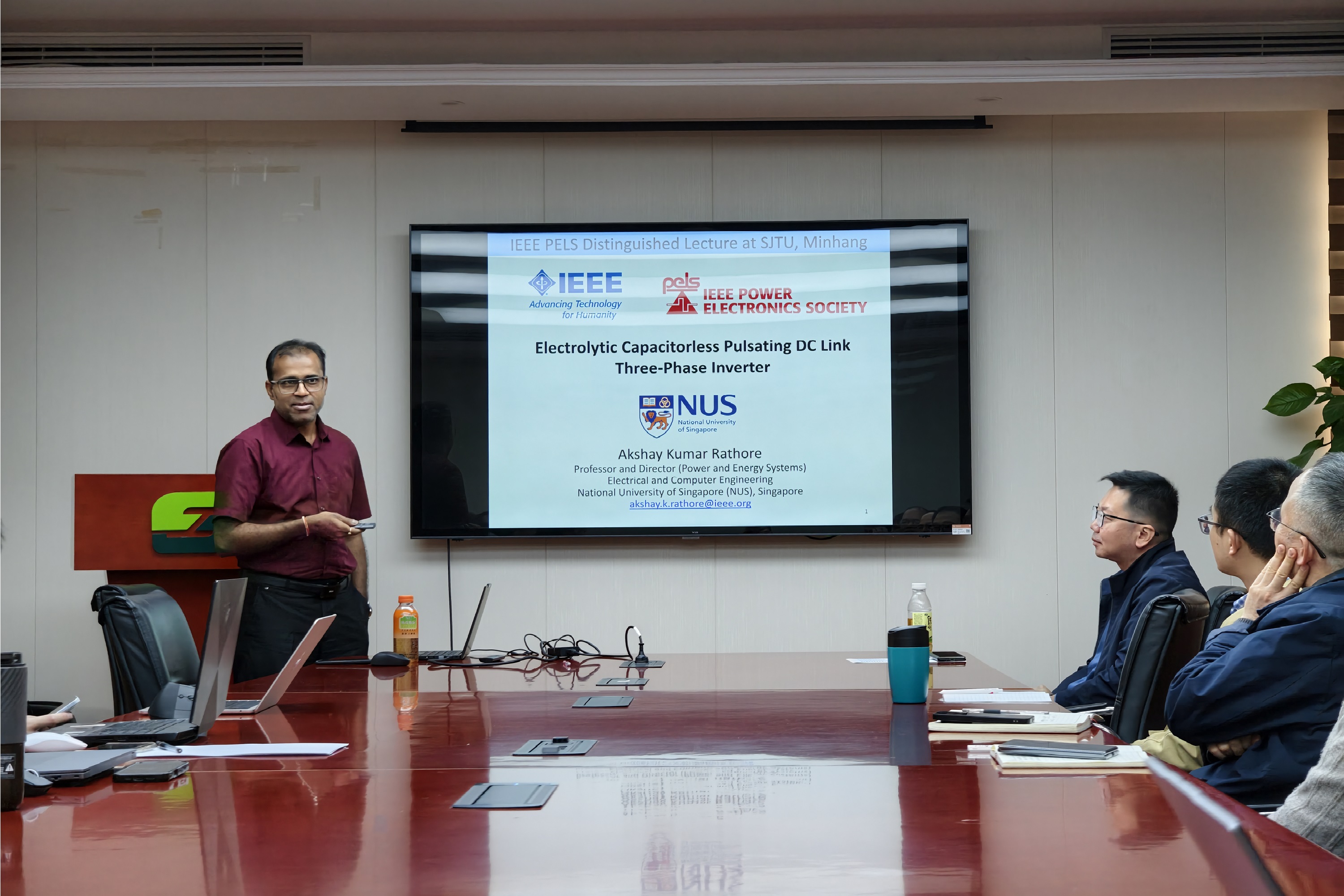 新加坡国立大学Akshay Kumar Rathore教授来访并作报告